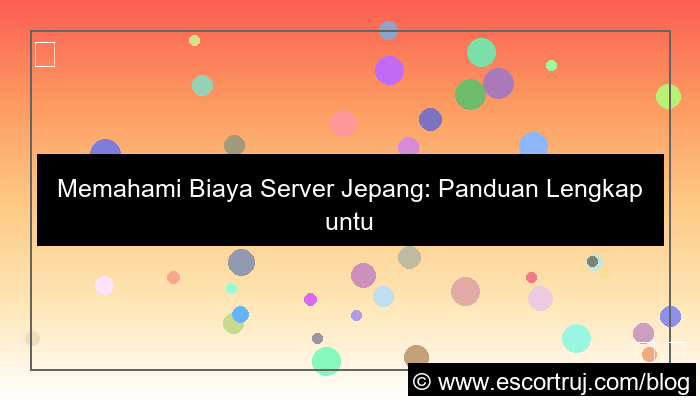 biaya server jepang