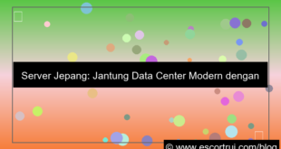 ilustrasi server jepang data center modern