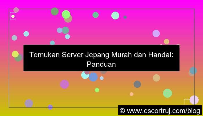 server jepang murah