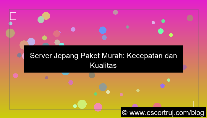 gambar server jepang paket murah