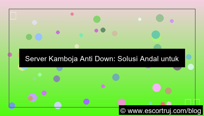 server kamboja anti down