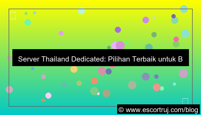 server thailand dedicated